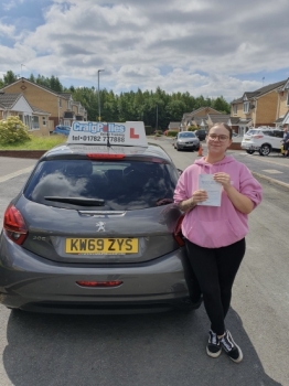 A massive congratulations to Chloe Perry.🥳<br />
Chloe passed her driving test today at Cobridge Driving Test Centre. First attempt and without a single driver fault!<br />
Well done Chloe- safe driving from all at Craig Polles Instructor Training and Driving School. 🙂🚗<br />
Driving Instructor-Dave Wilshaw