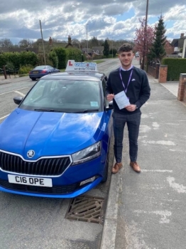 A big congratulations to Jake Dale. Jake passed his driving test today at Crewe Driving Test Centre. First time and with just 2 driver faults.<br />
Well done Jake- safe driving from all at Craig Polles Instructor Training and Driving School. 🙂🚗<br />
Driving instructor-Stephen Cope