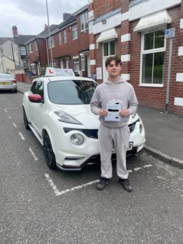 A big congratulations to Solomon Rogers.🥳<br />
Solomon passed his driving test today at Cobridge Driving Test Centre. First attempt and with 6 driver faults.<br />
Well done Solomon safe driving from all at Craig Polles Instructor Training and Driving School. 🙂🚗<br />
Driving instructor-Andrew Corrigan