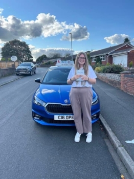 A big congratulations to Beth Holdcroft🥳<br />
Beth passed her driving test today at Cobridge Driving Test Centre. First attempt and with just 5 driver faults.<br />
Well done Beth safe driving from all at Craig Polles Instructor Training and Driving School. 🙂🚗<br />
Driving instructor- Steve Cope