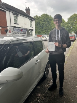 A big congratulations to Joseph Kelly.🥳<br />
Joseph passed his driving test today at Cobridge Driving Test Centre. First attempt and with just 4 driver faults.<br />
Well done Joseph safe driving from all at Craig Polles Instructor Training and Driving School. 🙂🚗<br />
Driving instructor-Anita Pepper