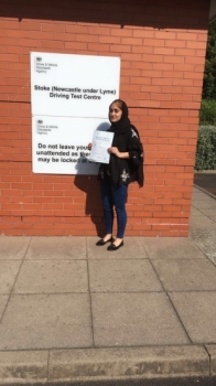 A big congratulations to Natasha, who has passed her driving test today at Newcastle Driving Test Centre,<br />
with 5 driver faults.<br />
Well done Natasha-safe driving from all at Craig Polles Instructor Training and Driving School. 🙂<br />
Instructor-Saiqa Nawaz