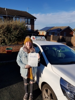 A big congratulations to Lauren Pattie, who has passed her driving test today at Cobridge Driving Test Centre.<br />
Well done Lauren-safe driving from all at Craig Polles Instructor Training and Driving School. 🙂🚗<br />
Instructor-Greg Tatler