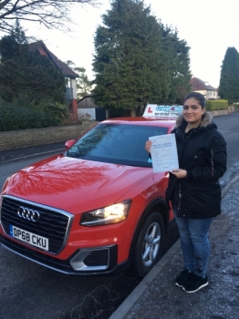 A big congratulations to Dr Ayesha Chaudhry, who has passed her driving test today at Buxton Driving Test Centre, with just 4 driver faults.<br />
Well done Dr Chaydhry- safe driving from all at Craig Polles Instructor Training and Driving School. 🙂🚗<br />
Instructor-Ashlee Kurian