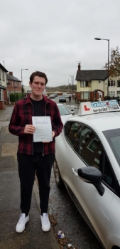 A big congratulations to Alex Edgington, who has passed his driving test today at Cobridge Driving Test Centre, on his First attempt and with just 3 driver faults.<br />
Well done Alex- safe driving from all at Craig Polles Instructor Training and Driving School. 🙂🚗<br />
Instructor-Greg Tatler