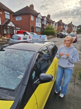 A big congratulations to Chanelle Wason.🥳<br />
Chanelle passed her driving test today at Newcastle Driving Test Centre, with just 4 driver faults.<br />
Well done Chanelle- safe driving from all at Craig Polles Instructor Training and Driving School. 🙂🚗<br />
Driving instructor-Bradley Peach