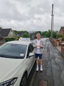 A big congratulations to Alfie Brookes .🥳<br />
Alfie passed his driving test today at Cobridge Driving Test Centre. First attempt and with just 4 driver faults.<br />
Well done Alfie safe driving from all at Craig Polles Instructor Training and Driving School. 🙂🚗<br />
Driving instructor-Chris Elkin