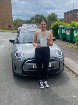 A big congratulations to Bisma Zeeshan.🥳<br />
Bisma passed her driving test at Newcastle Driving Test Centre, with just 4 driver faults. <br />
Well done Bisma safe driving from all at Craig Polles Instructor Training and Driving School. 🙂🚗<br />
Driving instructor-Mark Ashley