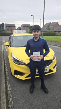 A big congratulations to Armani Ahmed Mohammad.🥳<br />
Armani passed his driving test today at Cobridge Driving Test Centre, at his first attempt .<br />
Well done Armni safe driving from all at Craig Polles Instructor Training and Driving School. 🙂🚗<br />
Driving instructor-Paul Lees