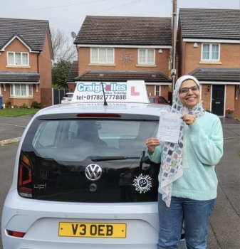 A big congratulations to Dina Swilem.🥳Dina passed her driving test at Newcastle Driving Test Centre, with just 3 driver faults.Well done Dina safe driving from all at Craig Polles Instructor Training and Driving School. 🙂🚗Automatic Driving instructor-Debbie Griffin