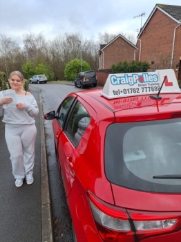 A big congratulations to Lauren Worsdale.🥳<br />
Lauren passed her driving test at Newcastle Driving Test Centre. First attempt and with just 1 driver fault.<br />
Well done Lauren safe driving from all at Craig Polles Instructor Training and Driving School. 🙂🚗<br />
Driving instructor-Bradley Peach