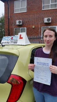Congratulations to Rachel Edwards for passing her driving test today with just 6 driver faults Well done Rachel - Safe driving