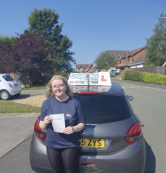 A massive congratulations to Abbie Hornwell.🥳<br />
Abbie passed her driving test today at Cobridge Driving Test Centre, without a single driver fault!<br />
Well done Abbie- safe driving from all at Craig Polles Instructor Training and Driving School. 🙂🚗<br />
Driving Instructor-Dave Wilshaw