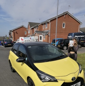 A big congratulations to Millie Bates. Millie passed her driving test today at Newcastle Driving Test Centre, with just 5 driver faults. <br />
Well done Millie- safe driving from all at Craig Polles Instructor Training and Driving School. 🙂🚗<br />
Driving instructor-Bradley Peach