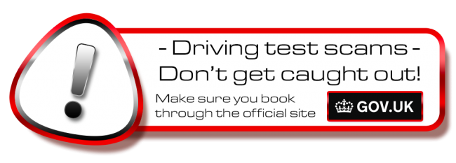 Don´t get scammed! book your theory or driving test in Crewe on the .gov site